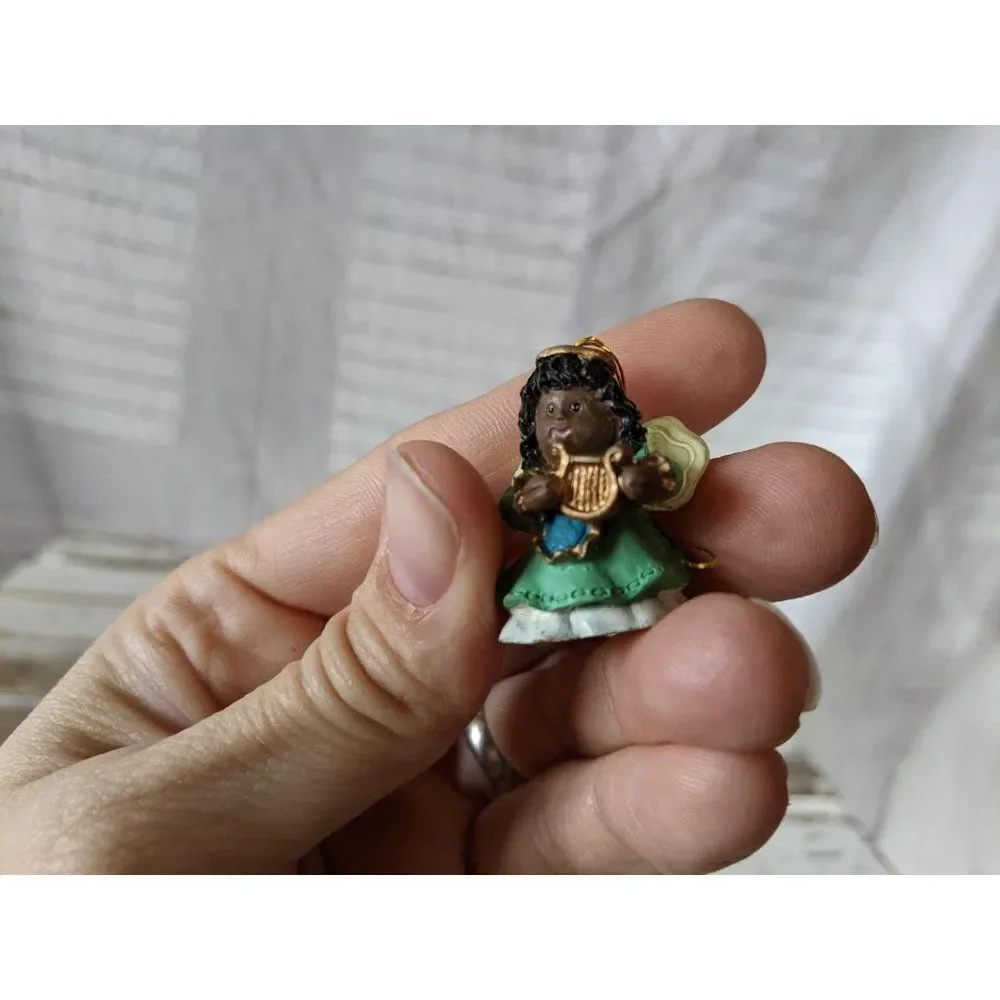 Mini cherub angel Christmas‎ holiday Hanging tree o